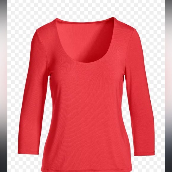 Boden Tops - BODEN RED SHIRT 3/4 sleeve size 6